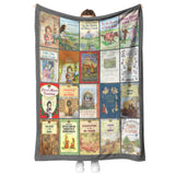Laura Ingalls Wilder Fleece Sherpa Blanket 50x60