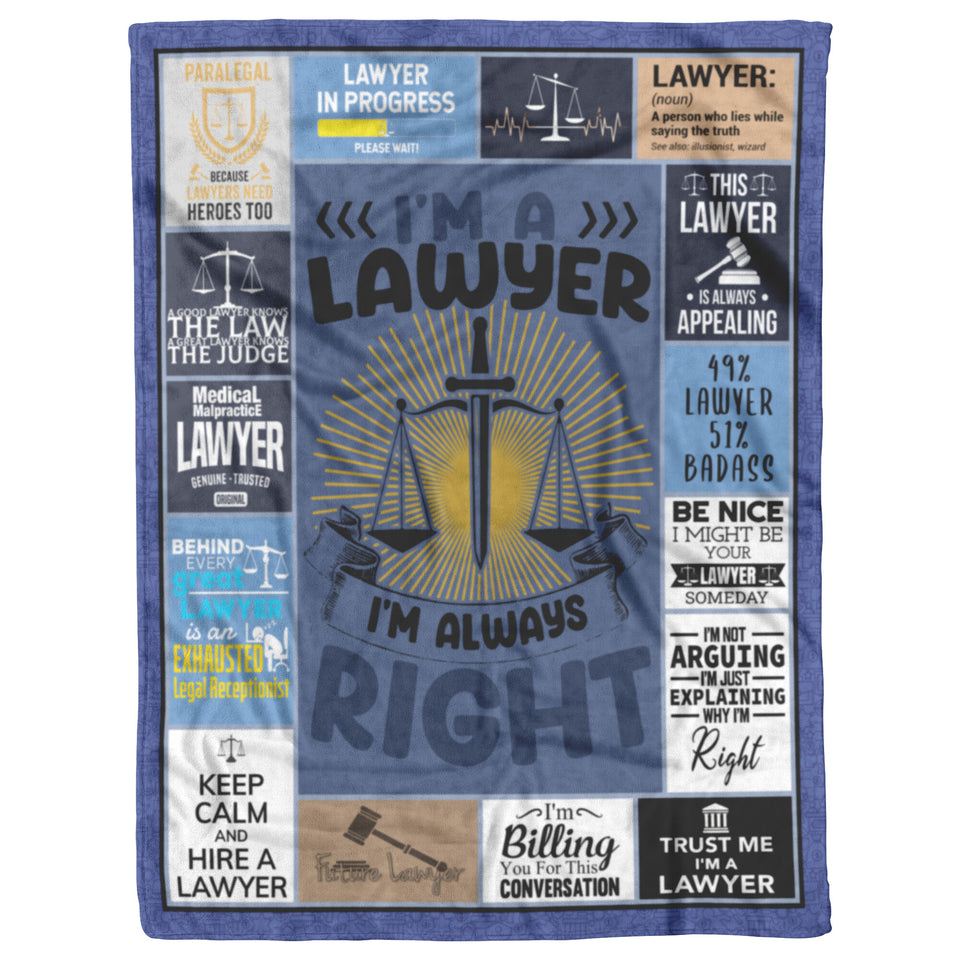 Lawyer Gifts for Women Men - Blanket