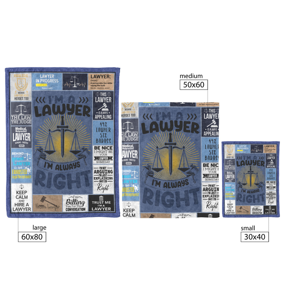 Lawyer Gifts for Women Men - Blanket