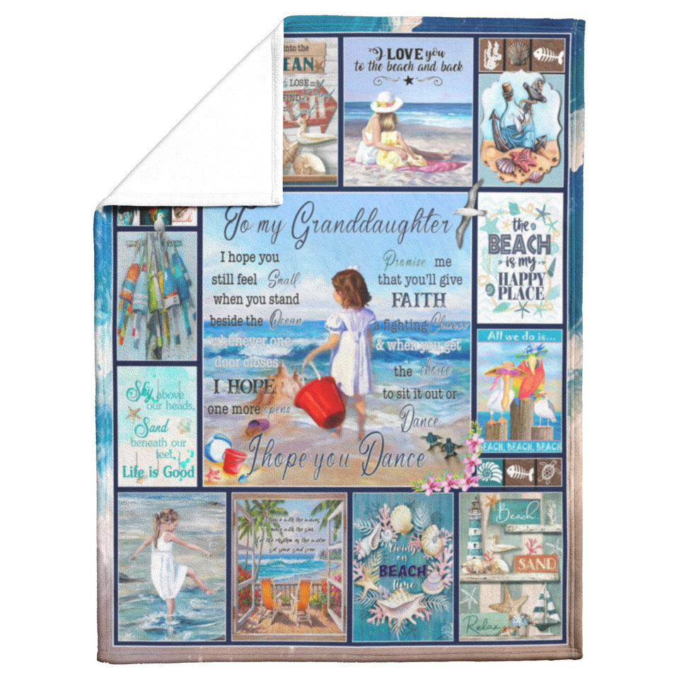 Little Girl at Beach Painting 60x80