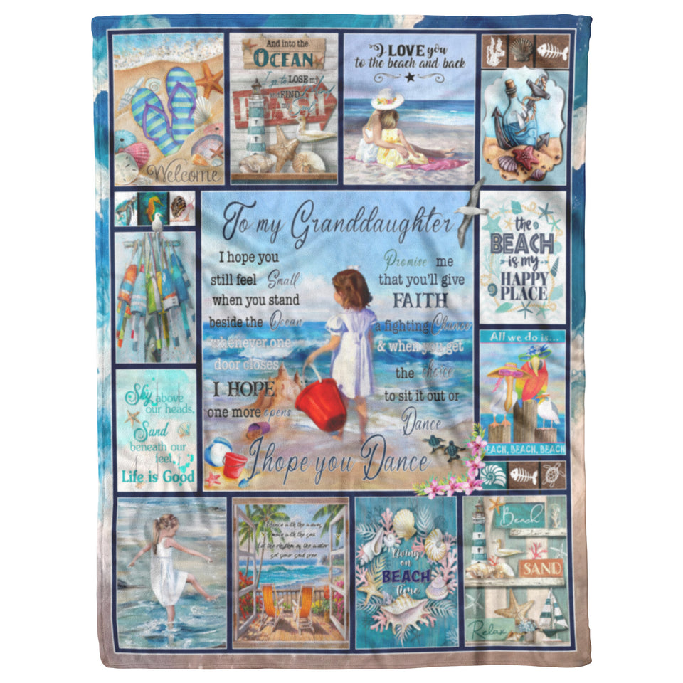 Little Girl at Beach Painting 60x80