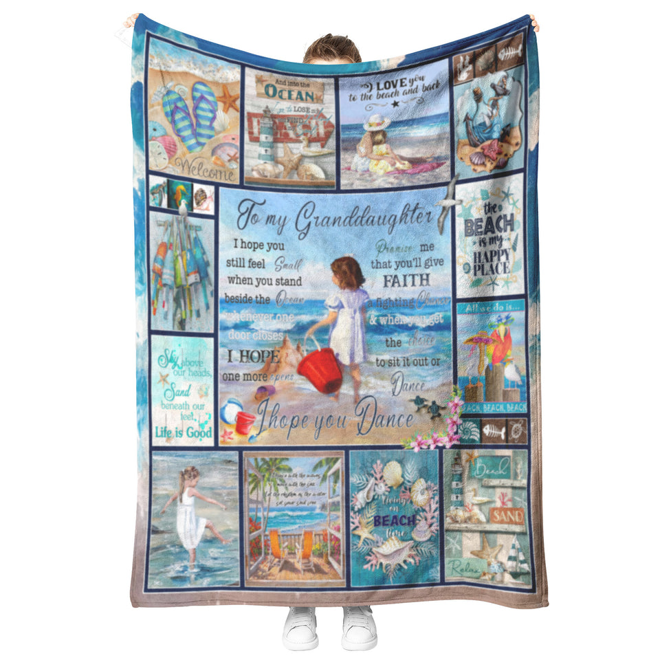 Little Girl at Beach Painting 60x80