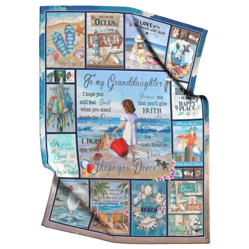 Little Girl at Beach Painting 60x80