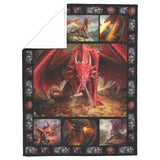 Love Dragon Blanket, Dragon 3D Quilt 60x80