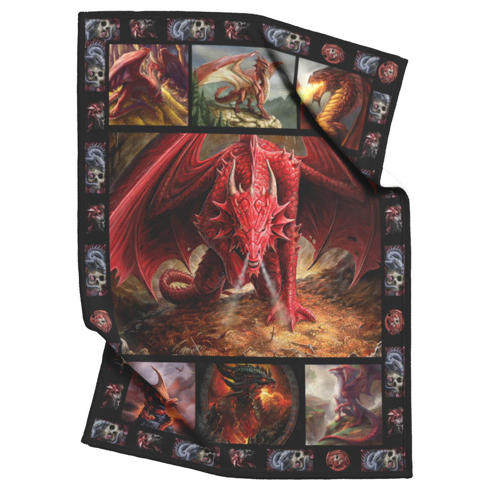 Love Dragon Blanket, Dragon 3D Quilt 60x80