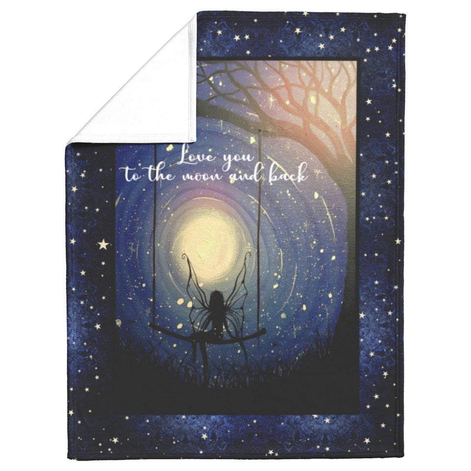Love you to the moon and back  - Fairy & Moon Quilt