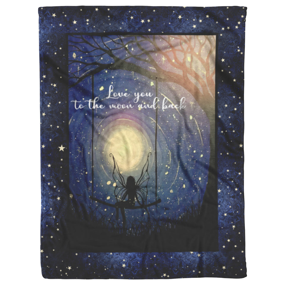 Love you to the moon and back  - Fairy & Moon Quilt