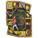 Mom To Daughter Softball Quilt Blanket Block Of Gear copy