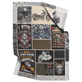 Motorcycle Biker Quilt 2612, King - All Season Quilts