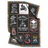 Motorcycle Blanket, Biker Blankets, Rider Blanket