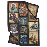 Motorcycle Gifts for Men and Women Throw Blanket