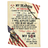 My Dear Son You Are My Proudest Moment Firefighter Love Dad copy