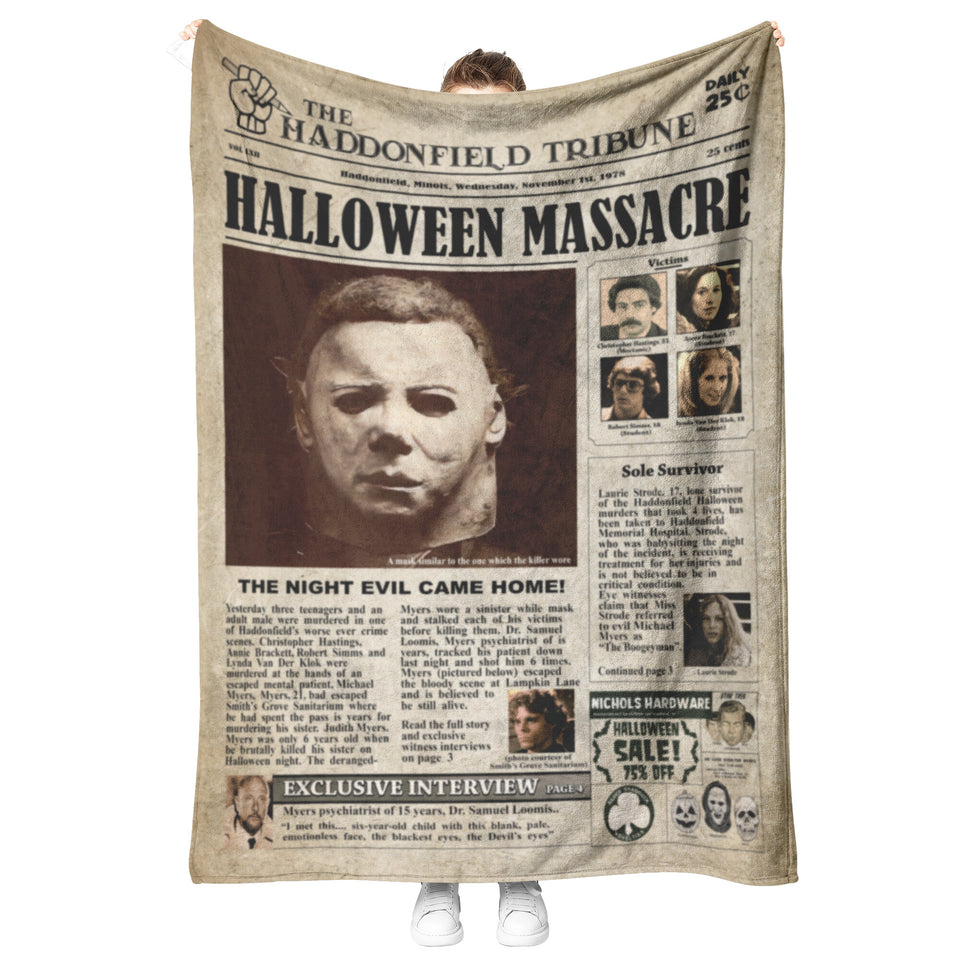 Newspaper M.ichael Myer Blanket