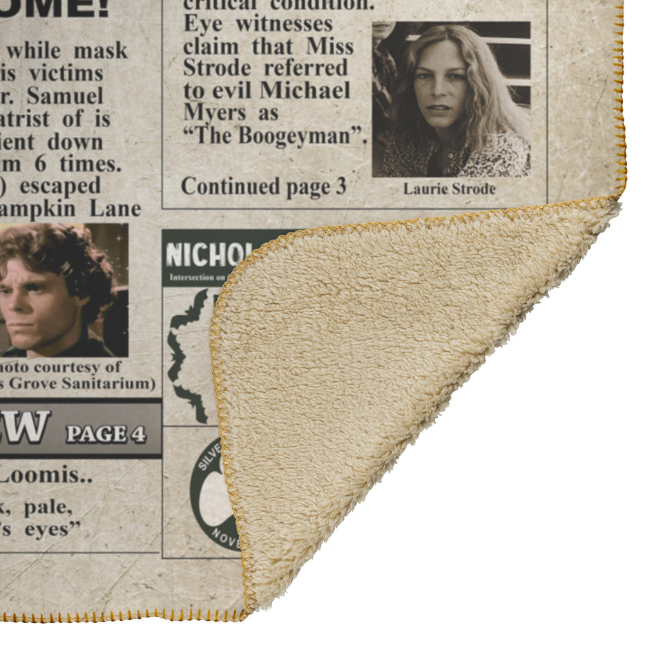 Newspaper M.ichael Myer Blanket