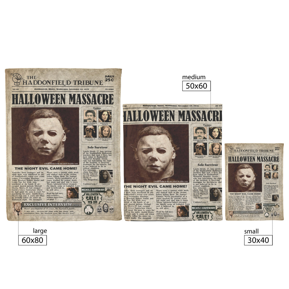 Newspaper M.ichael Myer Blanket