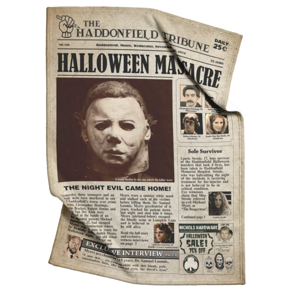 Newspaper M.ichael Myer Blanket