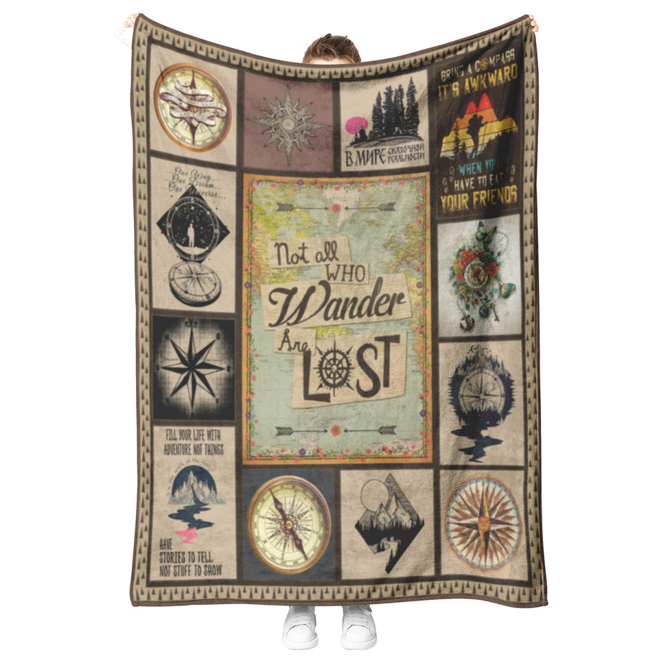Not All Who Wander are Lost Blanket