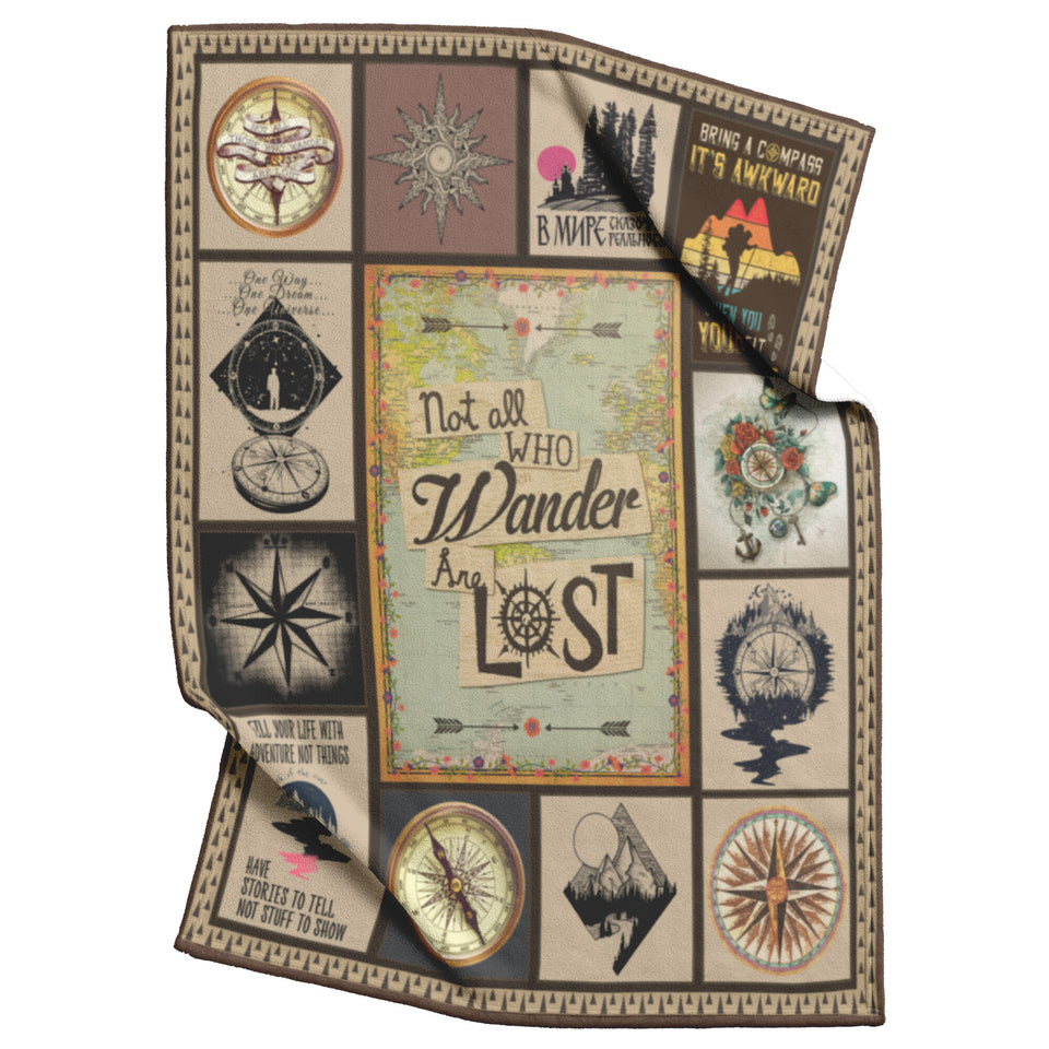 Not All Who Wander are Lost Blanket