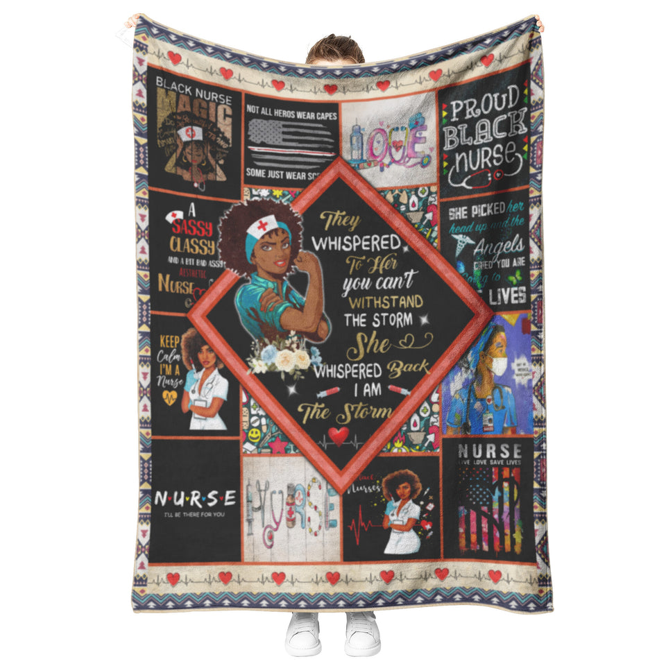 Nurse Blanket, Black Nurse Magic Nurse Will Be There for You, Gift for Nurse