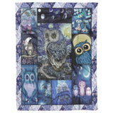 Owl Blanket - Blue copy