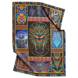 Owl Blanket, Owl Love Fleece, Sherpa Blanket copy