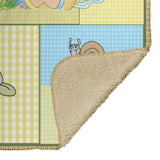 PRECIOUS MOMENTS Boy Girl Frog Crib Comforter Blanket Quilt Green Unisex Bunny
