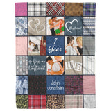 Photo Collage Blanket Gift for Boyfriend