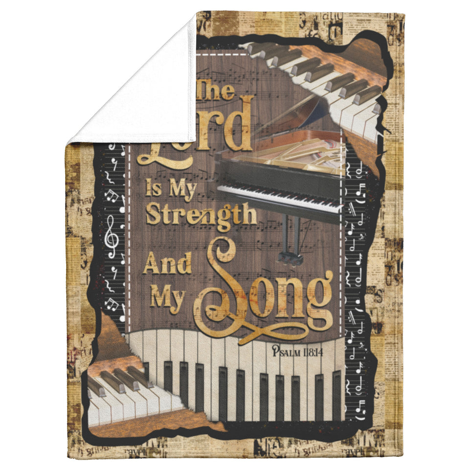 Piano My Strength and My Song Blanket