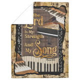 Piano My Strength and My Song Blanket