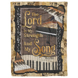 Piano My Strength and My Song Blanket