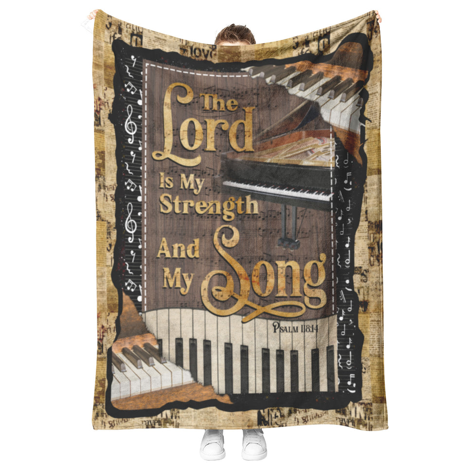Piano My Strength and My Song Blanket