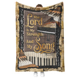 Piano My Strength and My Song Blanket