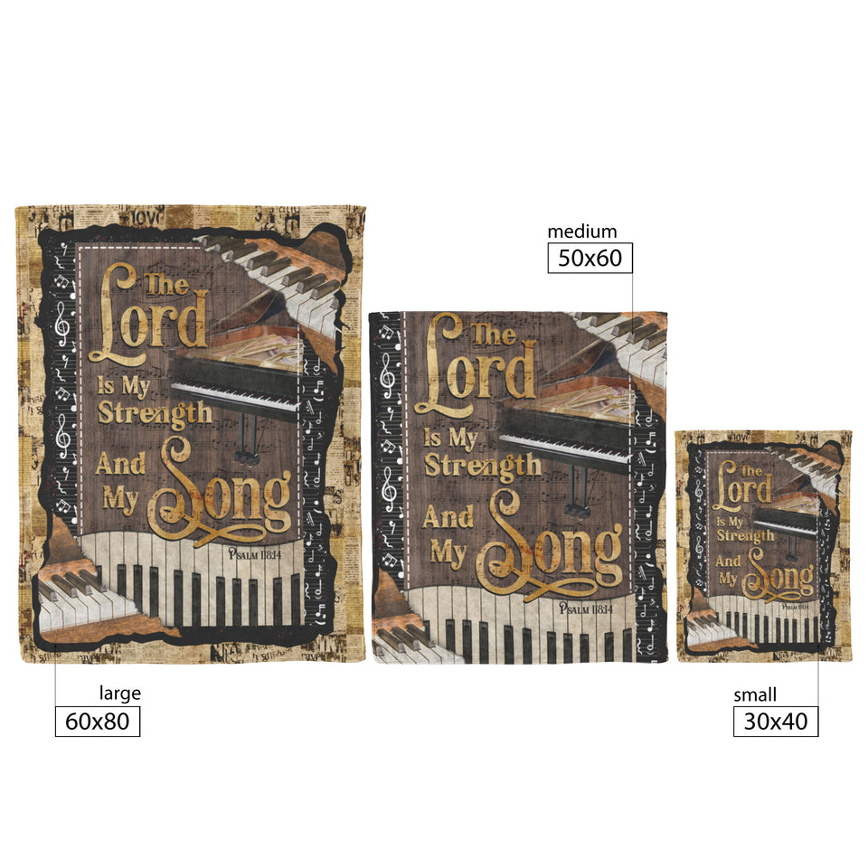 Piano My Strength and My Song Blanket