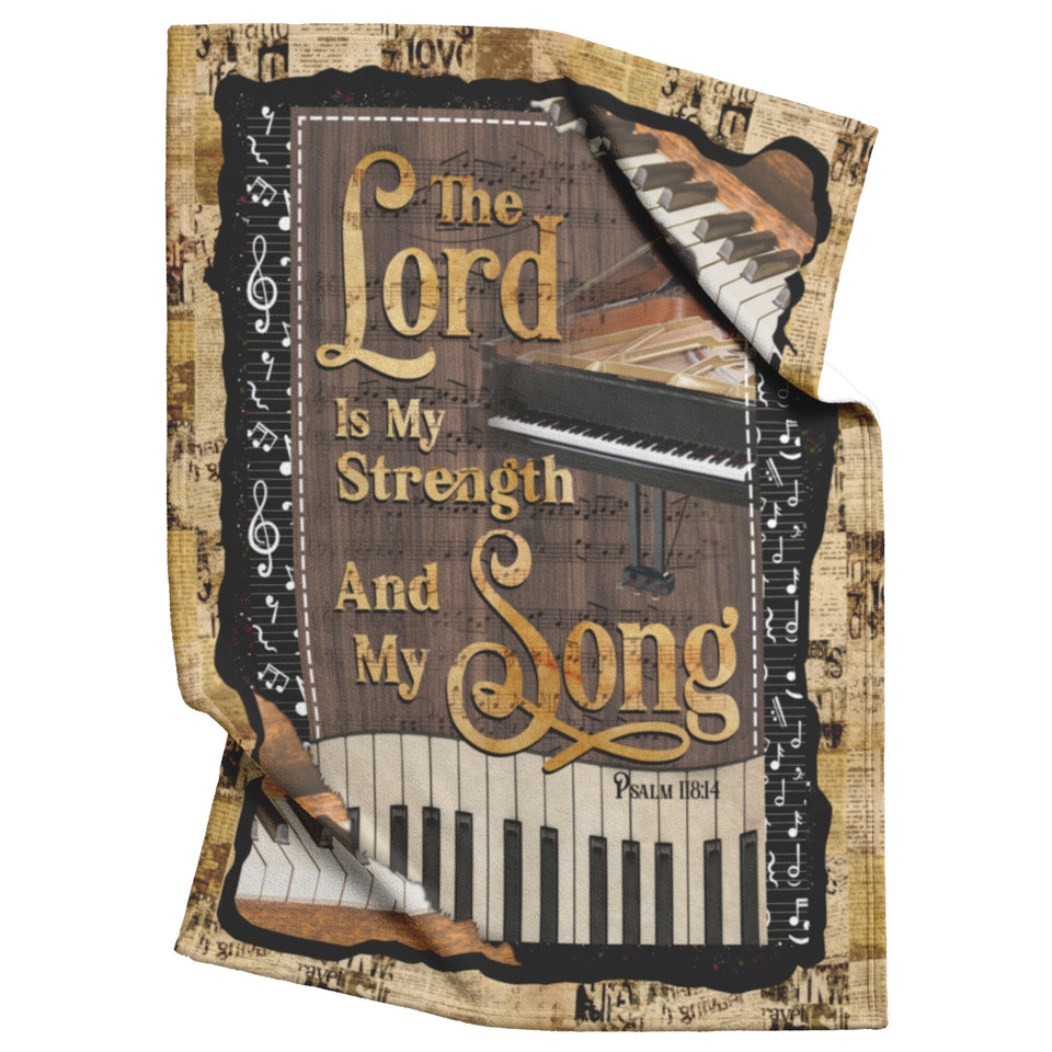 Piano My Strength and My Song Blanket