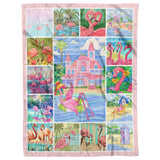 Pink Flamingo Blanket
