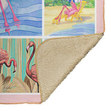 Pink Flamingo Blanket