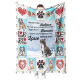 Pitbull Signs From Heaven Show Up To Remind You Love Never Dies Quilt Blanket