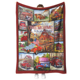 Red Truck Quilt, Country Roads Take Me Home Quilt Blanket copy
