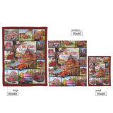 Red Truck Quilt, Country Roads Take Me Home Quilt Blanket copy