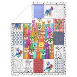 Schnauzer Dog 3D Customized Quilt copy