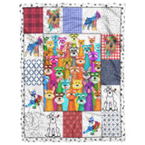 Schnauzer Dog 3D Customized Quilt copy