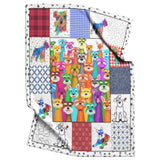Schnauzer Dog 3D Customized Quilt copy