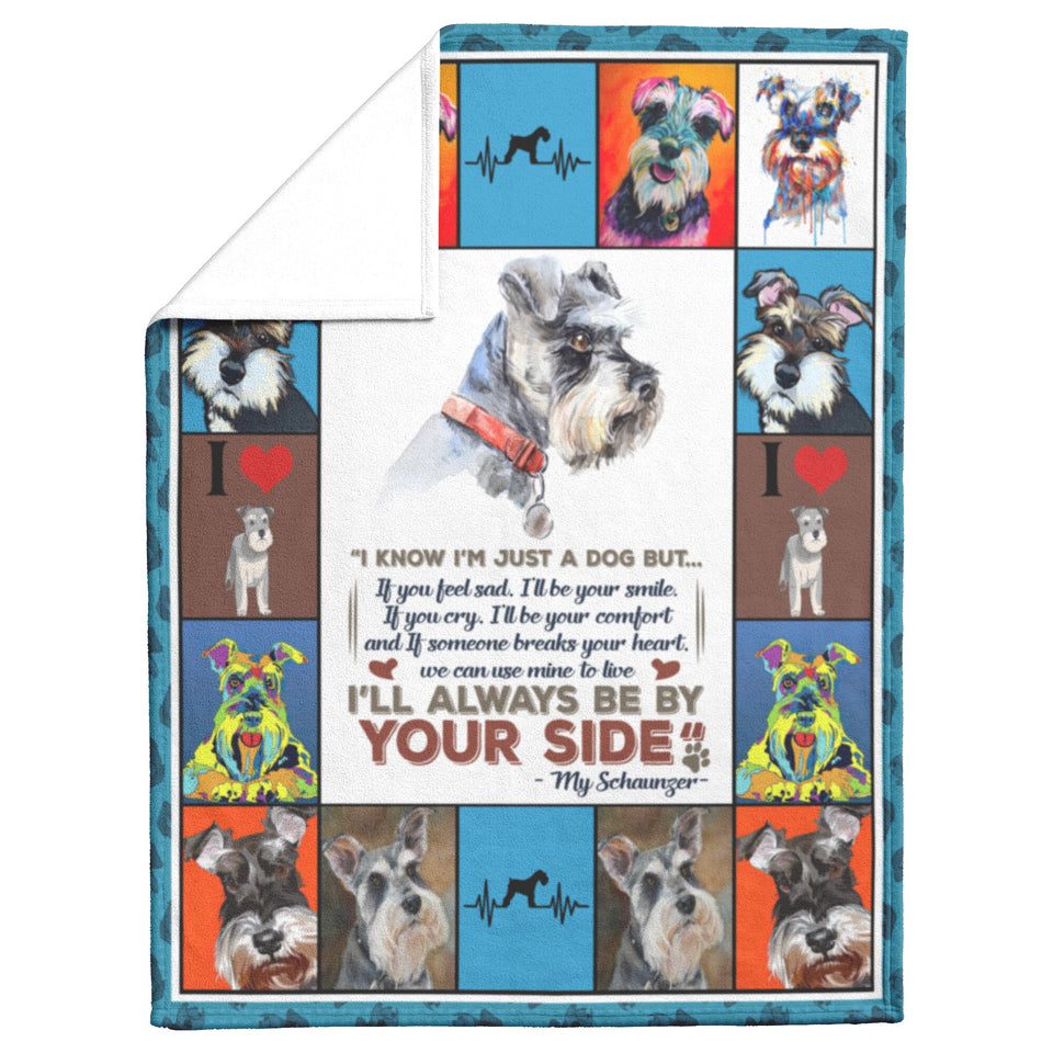 Schnauzer Dog 3 Quilt Blanket I1D2