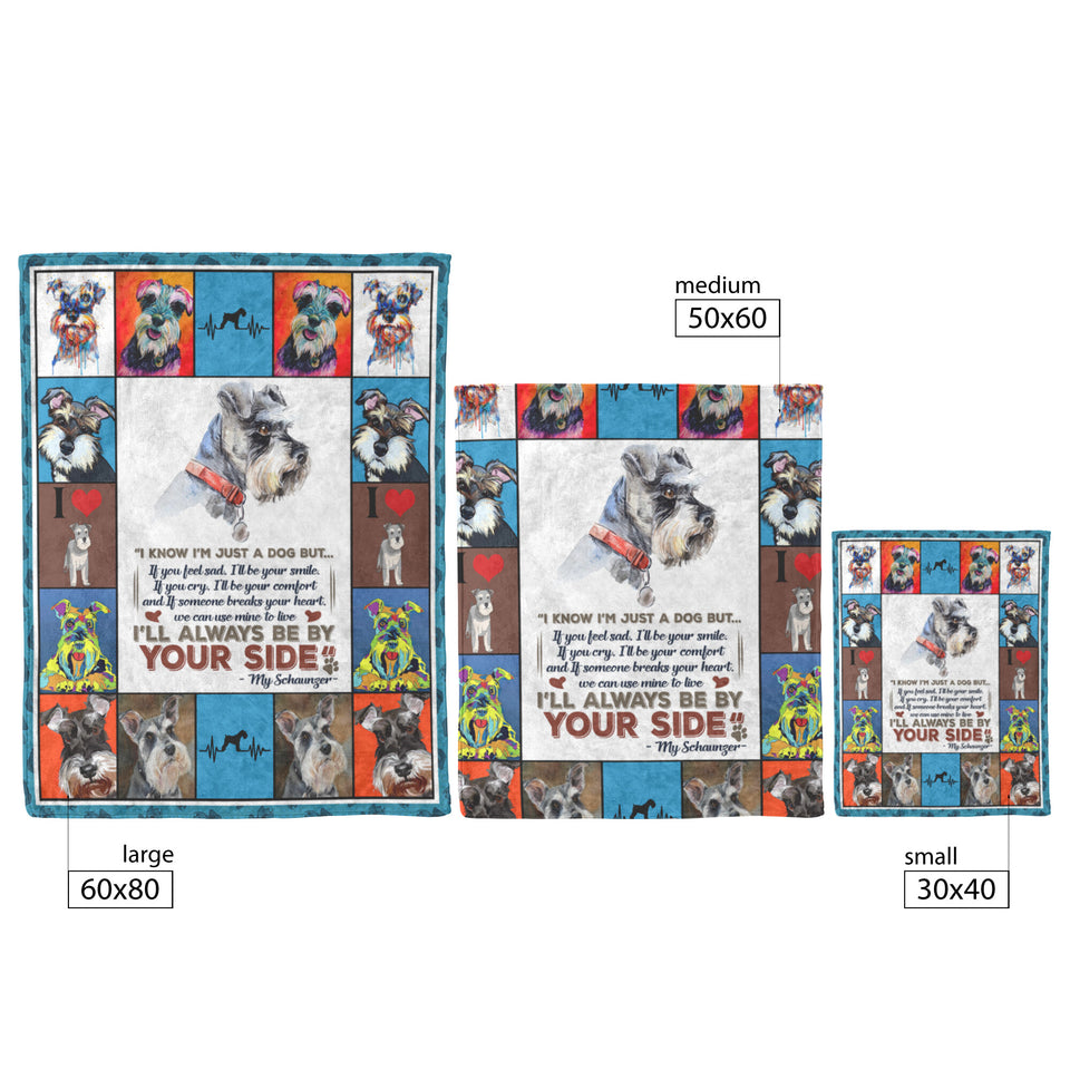 Schnauzer Dog 3 Quilt Blanket I1D2
