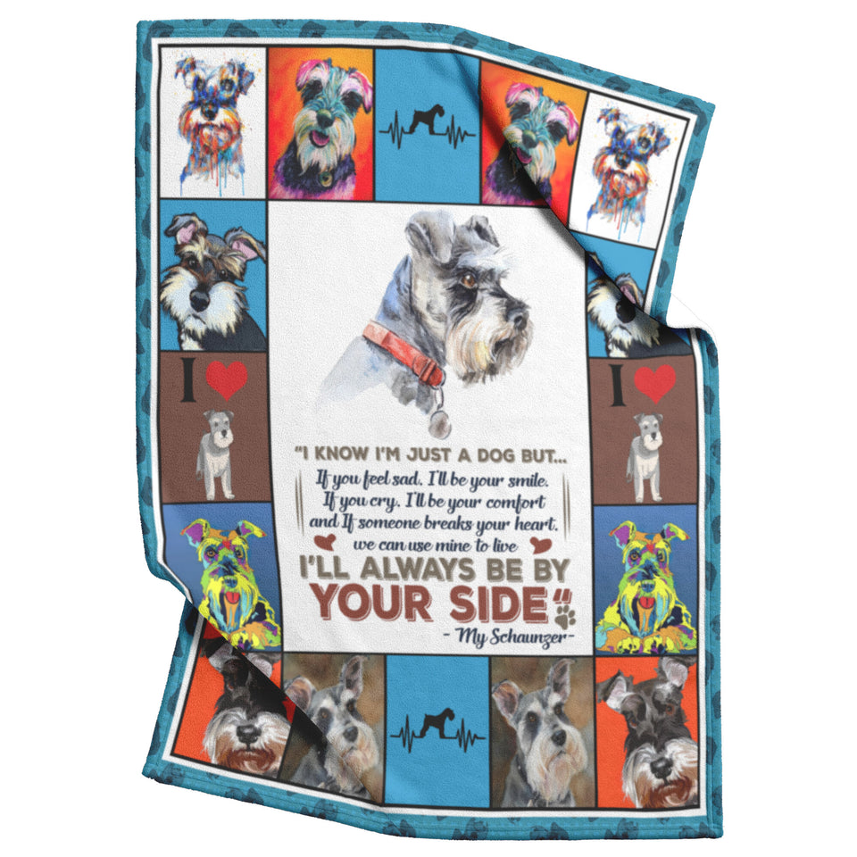 Schnauzer Dog 3 Quilt Blanket I1D2