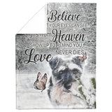 Schnauzer Dog Blanket, When You Believe Fleece copy