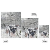 Schnauzer Dog Blanket, When You Believe Fleece copy