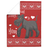 Schnauzer Mom Christmas Blanket