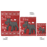 Schnauzer Mom Christmas Blanket