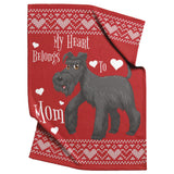 Schnauzer Mom Christmas Blanket